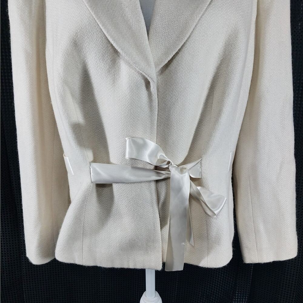 Tahari Cream Women's Blazer Jacket - Picture 5 of 10